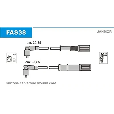 Imagen de JANMOR FAS38 Juego de Cables Encendido FORD: KA Hatchback