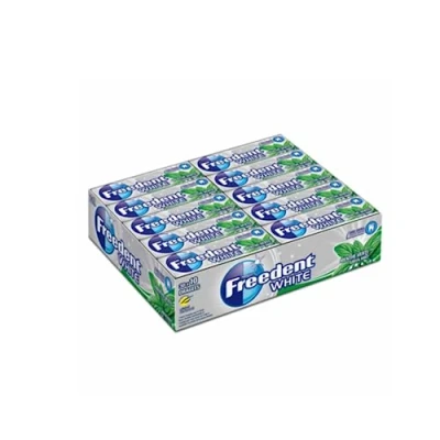 Imagen de Freedent Chicle blanco menta verde 30 x 10 grageas