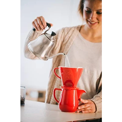 Imagen de Melitta Gourmet bolsas 1 x 4, Mild, aroma Soft estructura, 80 unidades, color marrón natural