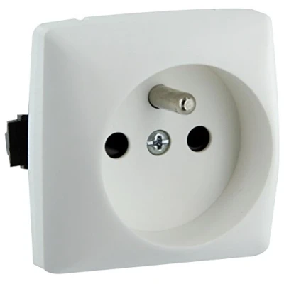 Imagen de Legrand LEG98985 Base de enchufe con equipo proyección tierra composable Blanco