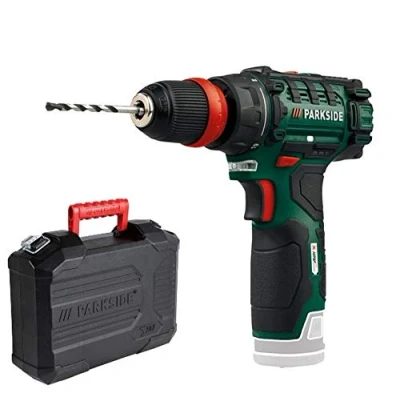 Imagen de Taladro inalámbrico Parkside PBSA 12 X12V, bloqueo de husillo, LED, en caja (sin cargador ni batería)