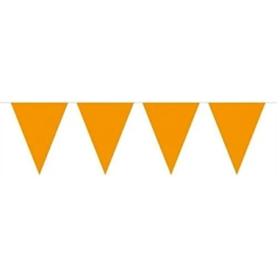 Imagen de Folat Línea De Banderas Color para Fiesta Decoración 10 Metros Naranja