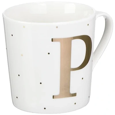 Imagen de Depesche 5909.042 Taza con asa, porcelana, 300 ml, inscripción, P, 1 unidad