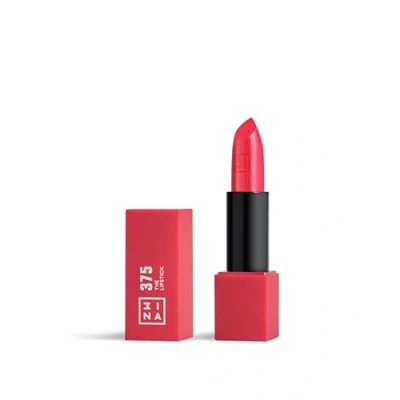 Imagen de 3INA MAKEUP Vegan The Lipstick 375 Rosa brillante Labiales mate y shinny Barra de labios alta pigmentación textura cremosa olor a vainilla Cierre magnético Cruelty Free