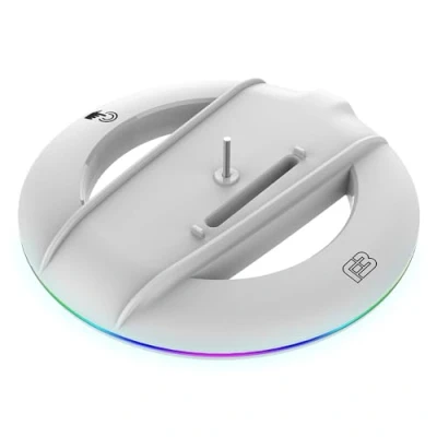 Imagen de Accesorios PS5 Ardistel Blackfire Soporte Vertical Stand RGB LED, Blanco