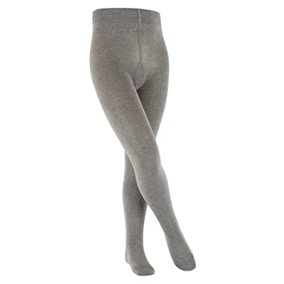 Imagen de ESPRIT Foot Logo K Ti algodón gruesas lisas 1 pieza, Pantimedias Unisex niños, Gris Light Grey Melange 3390, 122 128