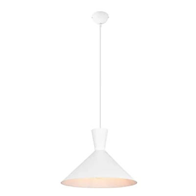 Imagen de Reality Leuchten Lámpara colgante Enzo, 1 luz, Ø 35 cm, blanco