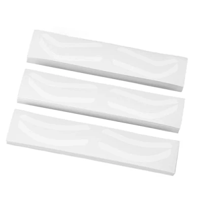 Imagen de Adhesivo para Aerógrafo Cejas, Plantilla Kit Desechable Respetuoso con la Piel, Seguro, Higiénico, Fácil de Usar, Dar Forma y Posición a las 150 Hojas