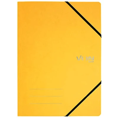 Imagen de Leitz 30110015 Carpetas de documentos (5 unidades, A4, con cierre goma elástica, cartón, para 150 hojas, fácil almacenamiento proyectos y papel, escuela, estudio hogar, color amarillo)