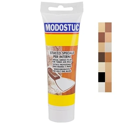 Imagen de MODOSTUC Masilla Profesional Para Madera Y Pared, Secado Rápido Adhesión Perfecta, Gris, 250 Gramos