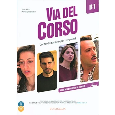 Imagen de Via Del Corso B1 Libro Dello Studente De Esercizi + 2cd Dvd