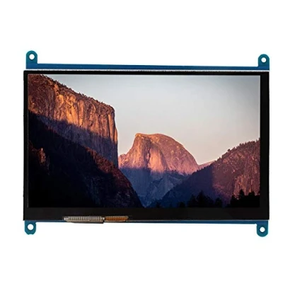 Imagen de ASHATA Pantalla táctil de 7 Pulgadas para, para LCD HD HDMI 1024x600 visualización Ultra capacitiva,
