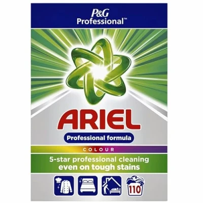 Imagen de Ariel Professional Detergente en polvo para prendas de color, 110 lavados, 7 kg