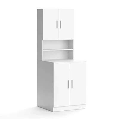 Imagen de Vicco Armario para Lavadora Liana, Blanco, 70.5 x 190.5 cm