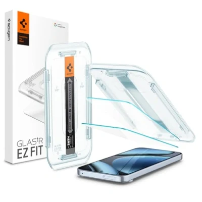 Imagen de Spigen EZ Fit Cristal Templado Clear Protector De Pantalla Google Pixel 9/9 Pro Paquete 2