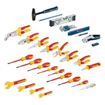 Imagen de Bosch Professional juego mixto de herramientas manuales 37 piezas (incl. 21 VDE y 16 adicionales, cómodas ergonómicas, en L BOXX)
