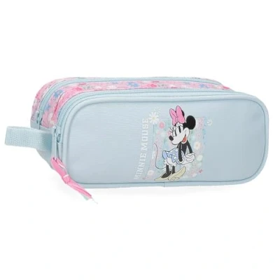 Imagen de Disney Joumma Minnie Happy Estuche Doble Azul 23x9x7 cms Poliéster