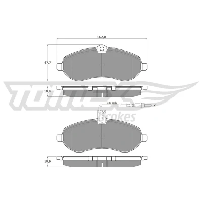 Imagen de Juego de pastillas TOMEX Brakes TX 14 83