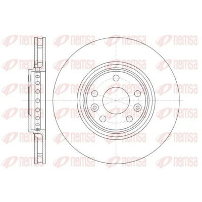 Imagen de REMSA 61345.10 Disco de freno Eje delantero 319,8, 319,8 28 5 ventilado RENAULT: MEGANE 3 Coupe, LAGUNA 3, Clio 4