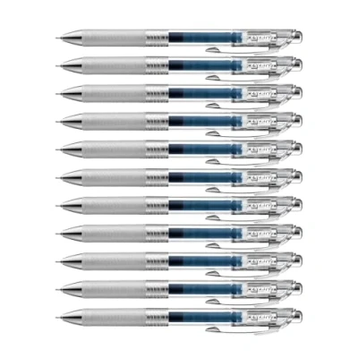 Imagen de Pentel Energel Pure BLN75TL Cax Bolígrafo de tinta gel (0,25 mm, punta aguja, recargable), color azul marino