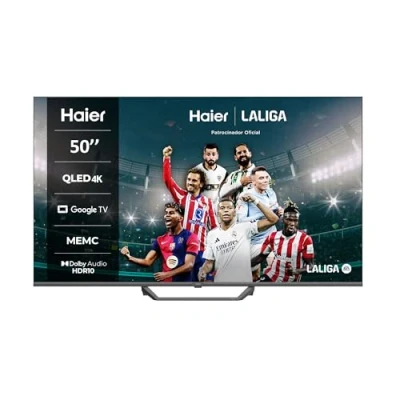 Imagen de TV QLED 50&quot; Haier S80E Series H50S80EUX, Smart (Google TV), HDR 4K, Direct LED, Dolby Audio y Vision, Dbx tv, Negro