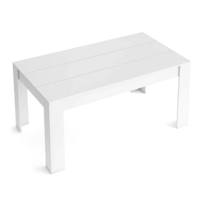 Imagen de Skraut Home Mesa Extensible Kai hasta 200 cm 76 x 140 90 para Cualquier Ocasión Blanca Ideal en Comedor o Cocina Estilo Moderno Madera