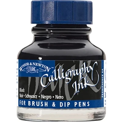 Imagen de Winsor &amp; Newton Calligraphy Ink Tinta para Caligrafía, Negro (Black), 30ml