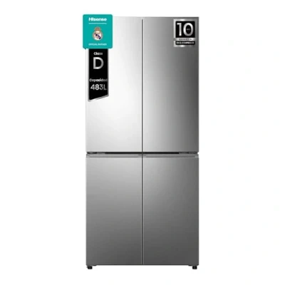 Imagen de Hisense RQ5P470SAID Frigorífico Americano 4 Puertas, Eficiente Clase D, Capacidad 483 L, Conectividad WiFi, My Fresh Choice, Metal Cooling, Dual Tech Multi Air Flow, Inox