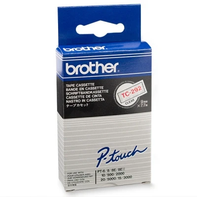 Imagen de Brother TC292 Cinta laminada (ancho: 9 mm, longitud: 7,7 m)
