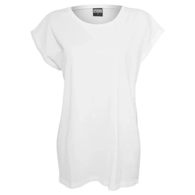 Imagen de Urban Classics Extended Shoulder Camiseta básica, Mujer, Talla: XS, White