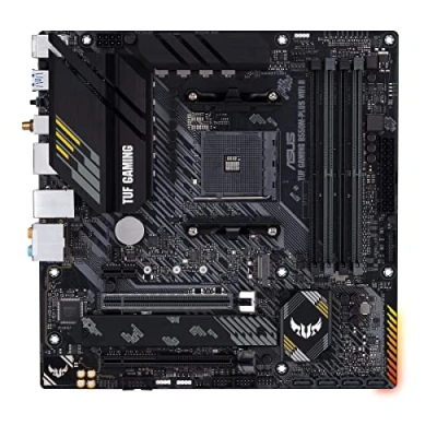 Imagen de ASUS TUF Gaming B550M PLUS WiFi II Placa Base Micro ATX AMD B550 (PCIe 4.0, 2X M.2, VRM de 10 etapas, HDMI, DP, USB 3.2 Gen. 2 Tipo A y C, Aura Sync RGB)