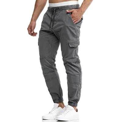 Imagen de Indicode Hombres Levy Pantalón Cargo de algodón con 6 Bolsillos Iron S