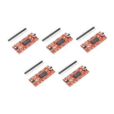 Imagen de TECNOULAB 5 uds A3967 EasyDriver Controlador de Motor Paso a V44 Placa Desarrollo