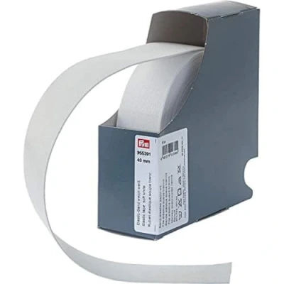 Imagen de Prym Banda elástica Suave de 40 mm, Color Blanco, 57% PES 43% ED