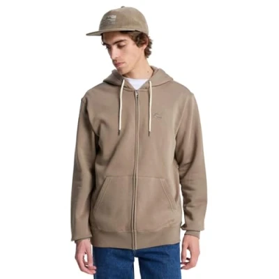 Imagen de Quiksilver Sudadera de Forro Polar con Capucha Salt Agua, Color Beige