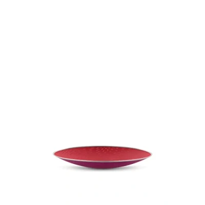 Imagen de Alessi Centro de Mesa Perforado en Acero Colorado con Resina epossidica, Rojo y Violado 100 Values Collection, Talla Unica
