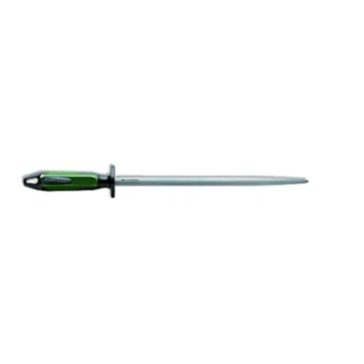 Imagen de F. DICK 73171300 69 acero para carpintería (mango verde/negro, de afilado redondo con mango 2 K, dureza superficial superior a 65 HRC, piedra afilar cuchillos cocinero)