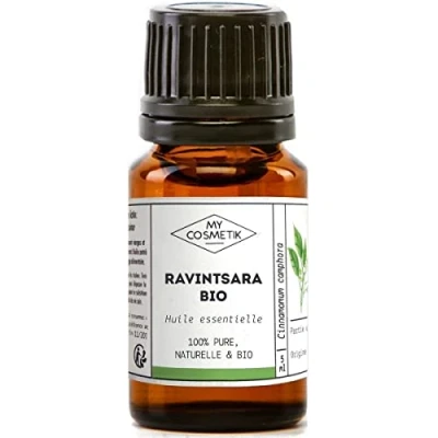 Imagen de Aceite esencial de Ravintsara orgánico (Cinnamomum camphora) 100% puro y natural MY COSMETIK 30 ml