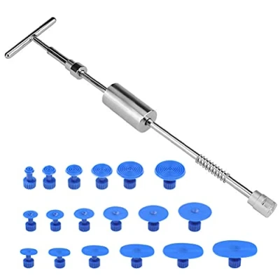 Imagen de FOCCTS Juego de 27pcs Herramientas Reparación Abolladura Coche T Bar Martillo Extractor Varilla Tracción
