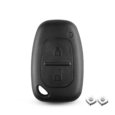 Imagen de Funda de repuesto para llave coche compatible con Renault Opel Vivaro Movano Traffic Kangoo Nissan Primastar, cubierta remota sin hoja (2 botones)