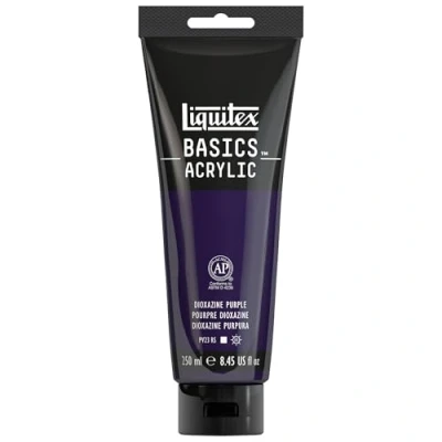 Imagen de Liquitex Basic Acrylic Tubo de Pintura Acrílica, 250 ML, Púrpura (Púrpura Dioxacina Nuevo)