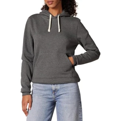 Imagen de Amazon Essentials Sudadera de Felpa Francesa con Capucha (Disponible en Tallas Grandes) Mujer, Carbón Mezcla, XS