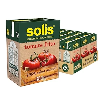 Imagen de SOLÍS Tomate Frito Clásico Brick Pack de 24 x 350g sin gluten