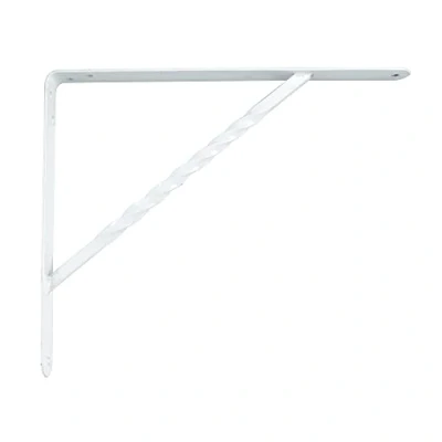 Imagen de Amig Palomilla para estanterías de Pared Escuadra metálica baldas Ángulo estantes Soporte estantería Acero Color Blanco Medida: 250x200 mm Peso máx. Recomendado: 225 Kg