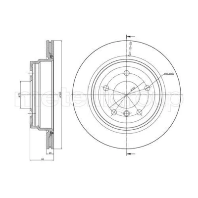 Imagen de Disco de freno METELLI 23 0871C