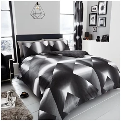 Imagen de GC GAVENO CAVAILIA Funda de edredón con Estampado Animales 3D, Juegos Ropa Cama polialgodón, Fundas Vida Silvestre, triángulo, tamaño King