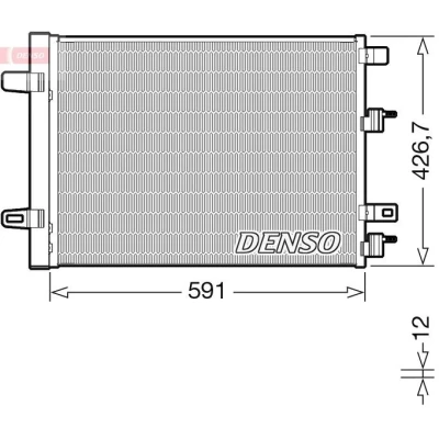 Imagen de DENSO DCN17063 Condensador con secador R 134 A MERCEDES BENZ: Clase