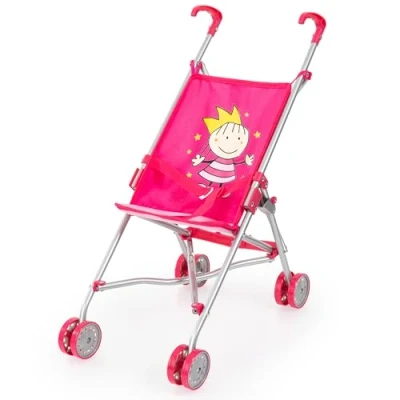 Imagen de Bayer Princesa Design 30182AA Sillita de Paseo muñecas, Plegable, cinturón Seguridad Integrado, Ruedas Dobles, Color Rosado, 51 x 27 55 cm