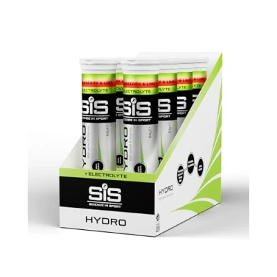 Imagen de Science in Sport HYDRO Comprimidos de 160 uds. Fresa y lima electrolitos, Veganos sin gluten, efervescentes para promover la hidratación el equilibrio electrolítico