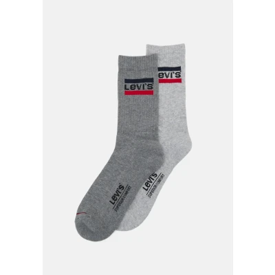 Imagen de Levi&#039;s Regular CUT LOGO 2 PACK Calcetines, Talla: 35 38, Grey